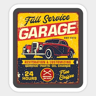 Retro Garage Sticker